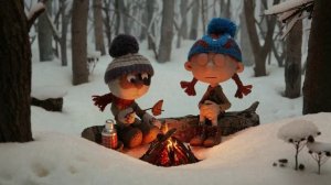 Девочка и Кот 4 серия - У костра