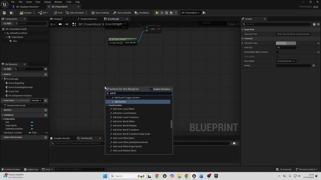Unreal Creating 2d platformeh 1-11