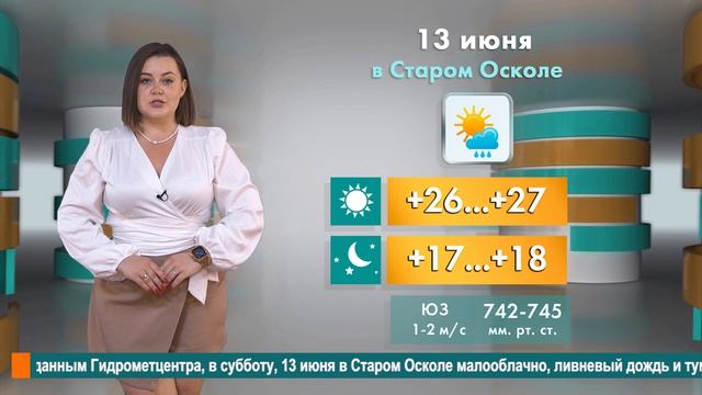 Погода в Старом Осколе на 13 июня