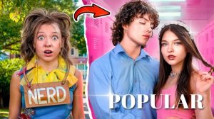 ЭКСТРЕМАЛЬНЫЙ МЕЙКОВЕР! 👑 Из ботанши в королеву школы ради КРАША! 😱 [1:25:40 - 1:32:15]