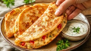 Натрите 3 картофелины и заверните в тортилью! Хрустящий ужин на сковороде