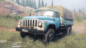 Вытаскиваем грузовик лебедкой. Советские машины в глухой тайге. MudRunner. Автосимулятор.