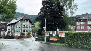 Поездка на машине в дождливый день — Брегенцервальд Австрия