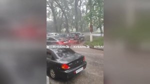 Дождь с градом обрушился на Краснодар днем 12 июня