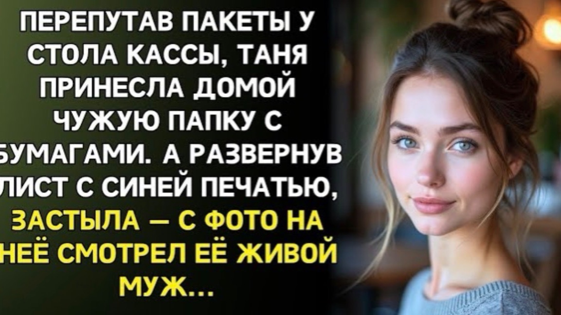 После работы Таня перепутала пакеты у кассы. В чужом лежала бумага, от которой подкосились ноги! смотреть онлайн