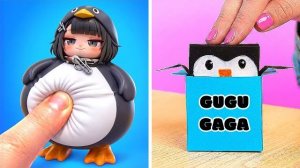 ГУГУ ГАГА С МЯГКИМ ЖИВОТИКОМ! 🐧 *Я СДЕЛАЛ МИЛОГО ПИНГВИНА ИЗ КАРТОНА СВОИМИ РУКАМИ*