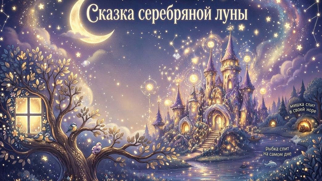 Колыбельная "Сказка серебряной луны"
