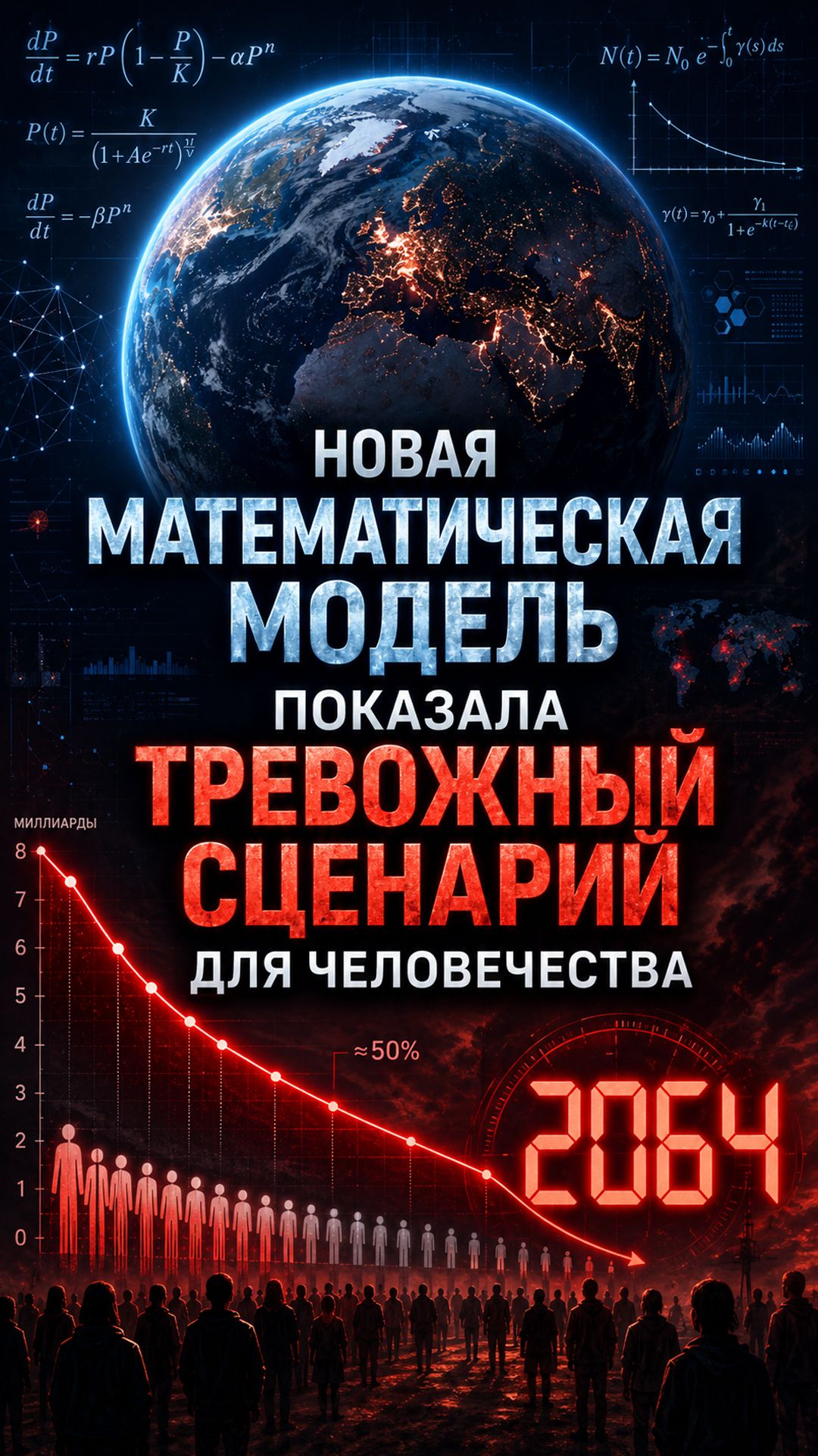 Математическая модель населения Земли: почему появился сценарий 2064 года