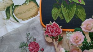 Вышивка апрель-май. Цветочные процессы, финиши и старты. Немного покупок.