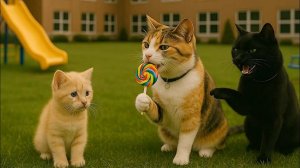 Сестра котенка боялась грозы, а Джинджер и кошачьи друзья помогли котенку снова стать счастливым