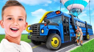 Боевая автобусная битва в Фортнайт в реальности!
