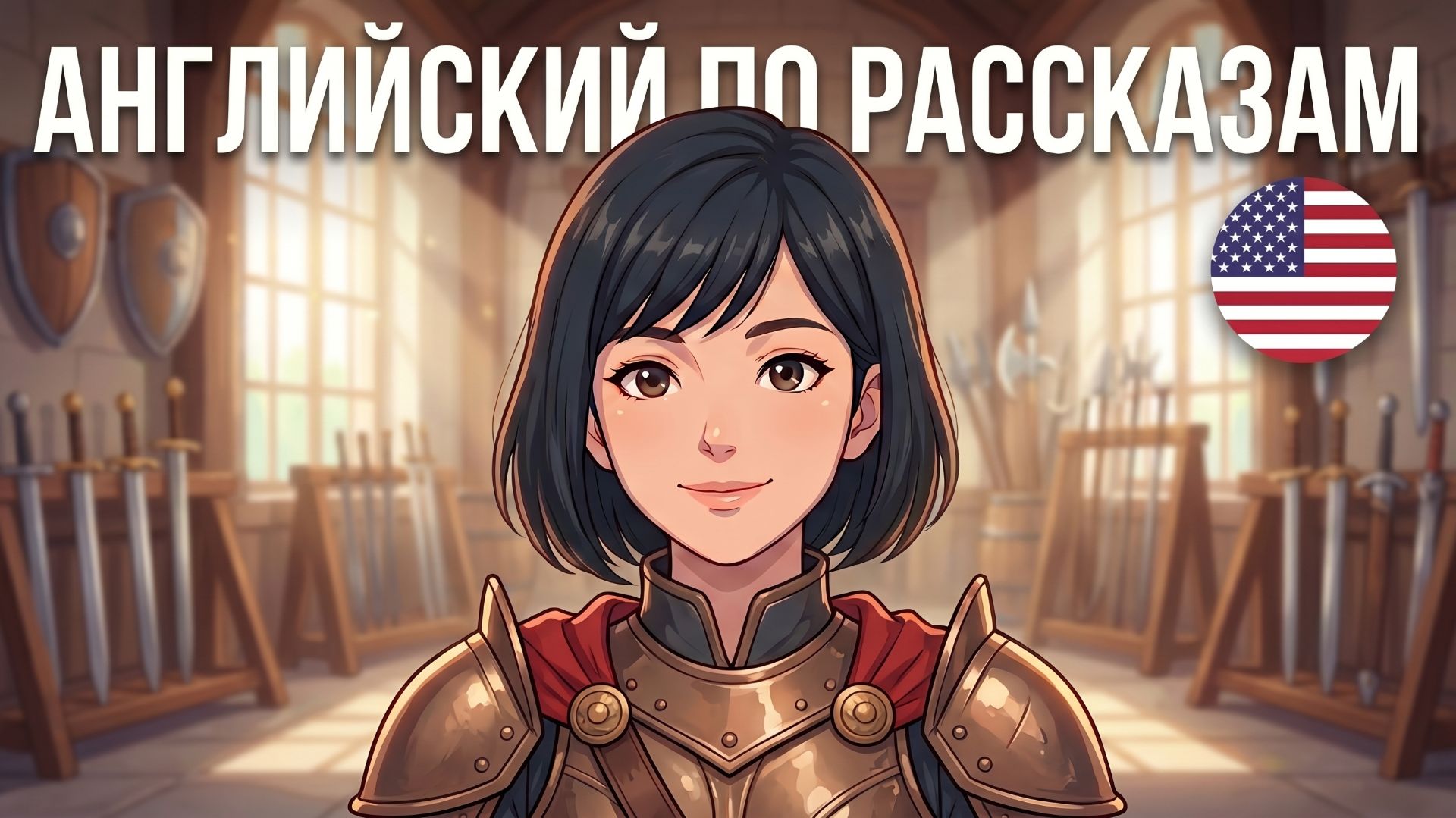МЕДЛЕННЫЙ английский НА СЛУХ для начинающих 🎧 В оружейной (A1–A2)
