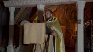 Проповедь иерея Андрея Лысевича после чтения Евангелия на ночной Литургии в день памяти ап. Ерма