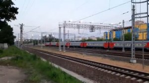 Электропоезд ЭД4М сообщением Москва-Курская-Захарово