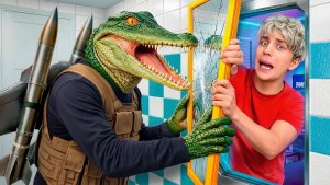 Мы построили 3 СЕКРЕТНЫЕ комнаты, чтобы шпионить за Bombardiro Crocodilo