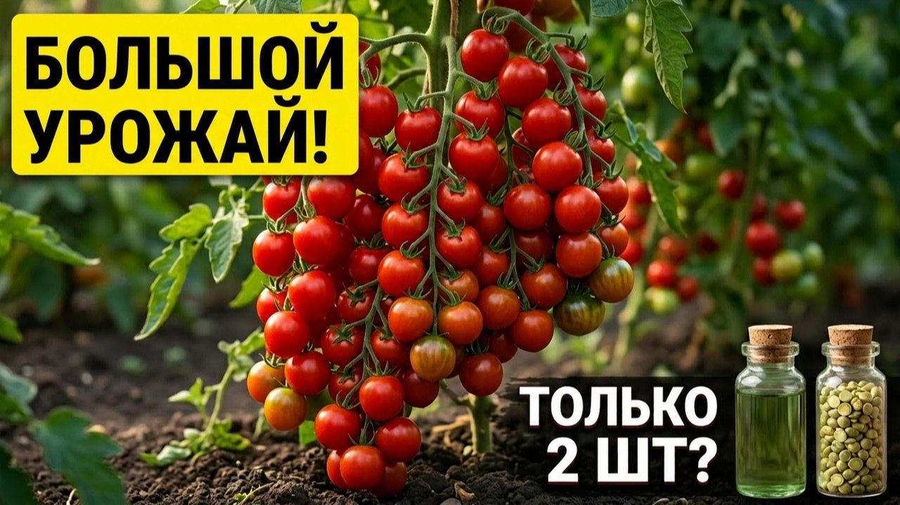 СРОЧНО дайте это ЛЕТОМ Огурцам, Томатам, Перцу и они сразу обильно Заплодоносят! Натурально! 2 шт