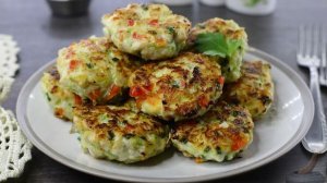 РУБЛЕНЫЕ КУРИНЫЕ КОТЛЕТЫ С КАБАЧКОМ И БОЛГАРСКИМ ПЕРЦЕМ