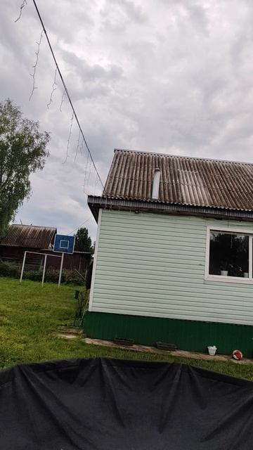 На даче