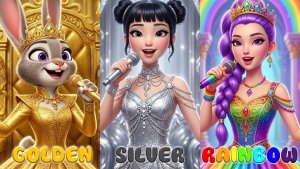 Rainbow Rumi против Golden Judy против Silver Zoey Анимационное музыкальное видео
