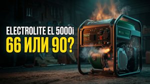 Генератор Electrolite EL 5000i: Заявили 66 Децибел — Измерили 90