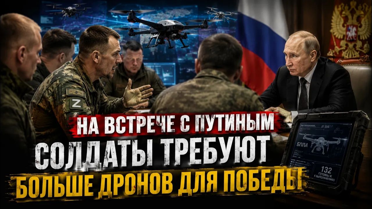 БОЛЬШЕ дронов для армии - Путин о развитии ВПК