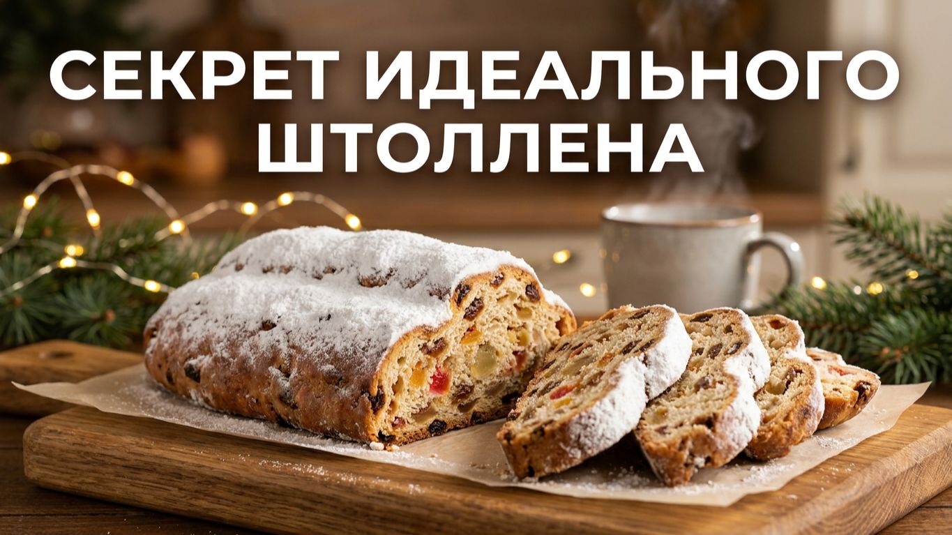 Рождественский штоллен 🎄 Традиционный немецкий рецепт | Кекс