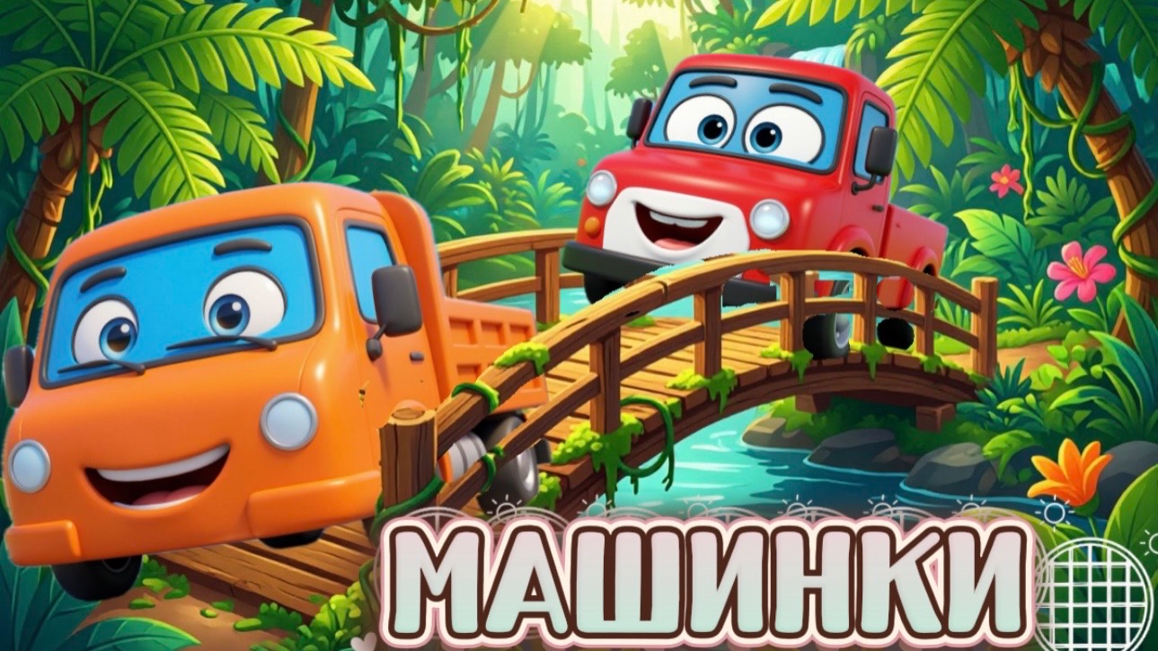 Мультики Машинки и мост, рухнул мост как быть машинкам