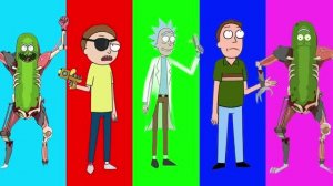 РИК И МОРТИ под веселую музыку 🎮 Мультики для детей Рик и Морти играют