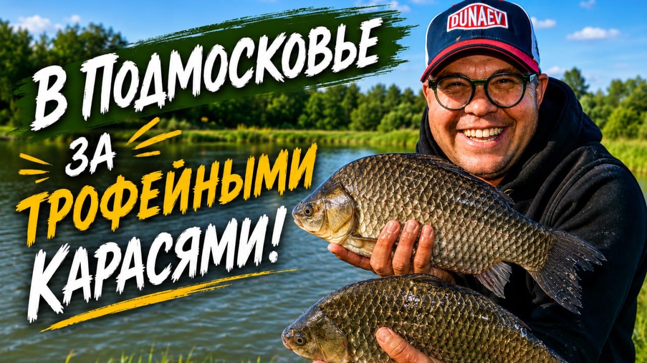 В Подмосковье за трофейными карасями.