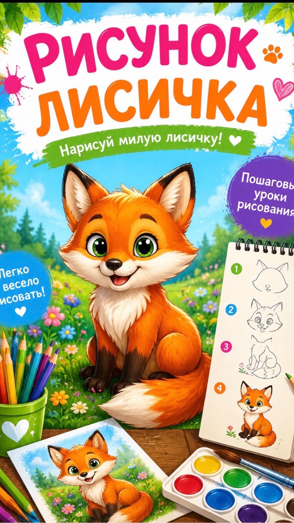 Рисунок. Лисичка смотреть онлайн