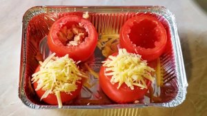 СДЕЛАЙТЕ СТАКАН ИЗ ПОМИДОР И ВАС БУДУТ УМОЛЯТЬ О ДОБАВКЕ. РЕЦЕПТ ВКУСНОГО УЖИНА.