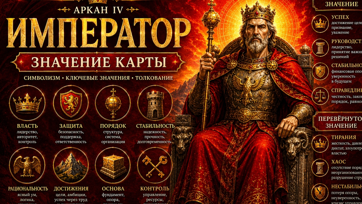 IV. Император. Значение аркана