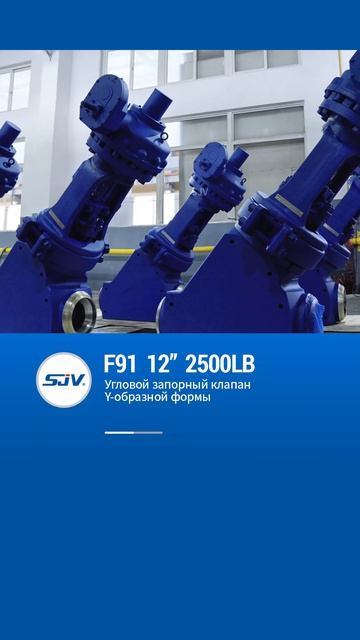 F91 12”2500LB Yгловой запорный клапаH Y-0бразHоЙ ФорMЫ-SJV