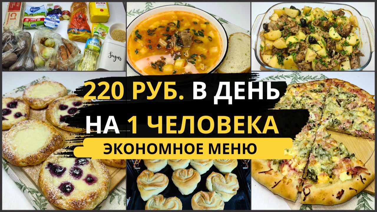 Экономное меню для семьи из 4 человек. Экономно прожить 2 дня. Экономное меню