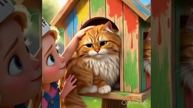 рыжий кот Персик мэйн-Кун mp4