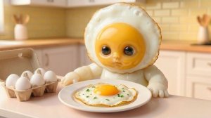 🥚 Шеф -повар из детского яйца готовит идеальную яичницу