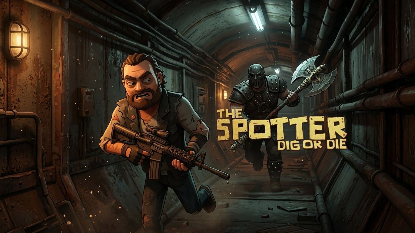 МАНЬЯК ГОНИТСЯ ЗА МНОЙ!!! THE SPOTTER: DIG OR DIE #10