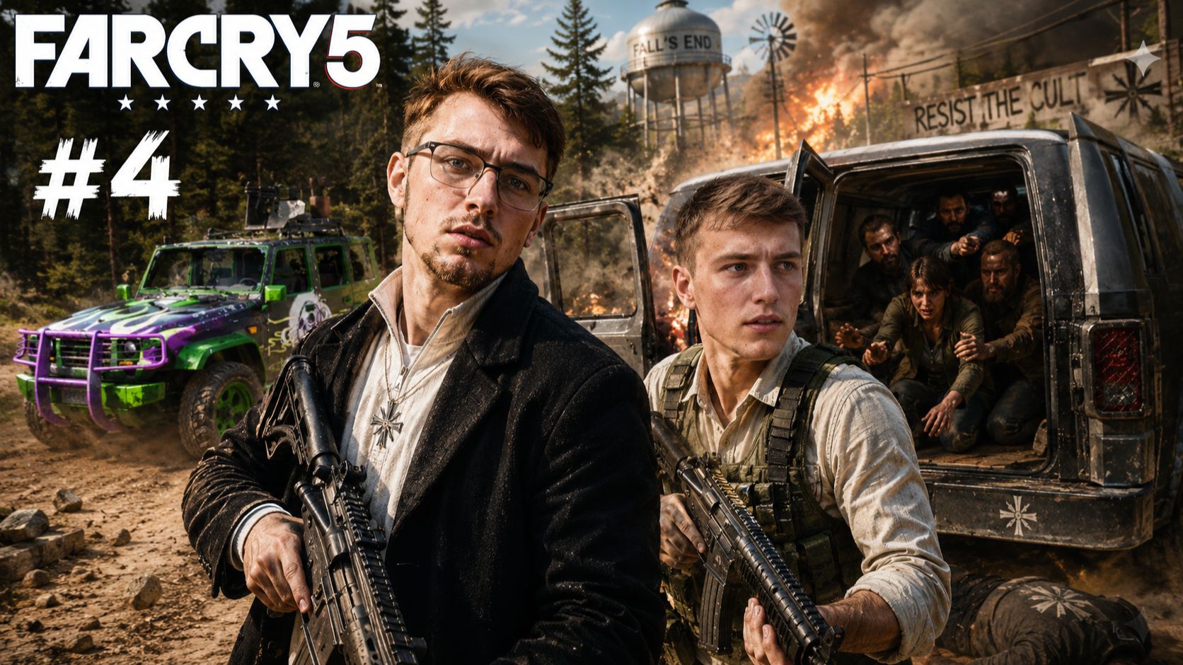 КООПЕРАТИВНЫЙ РАЗНОС БЛОКПОСТОВ И СПАСЕНИЕ ПЕРЕБЕЖЧИКА! | Far Cry 5 #4