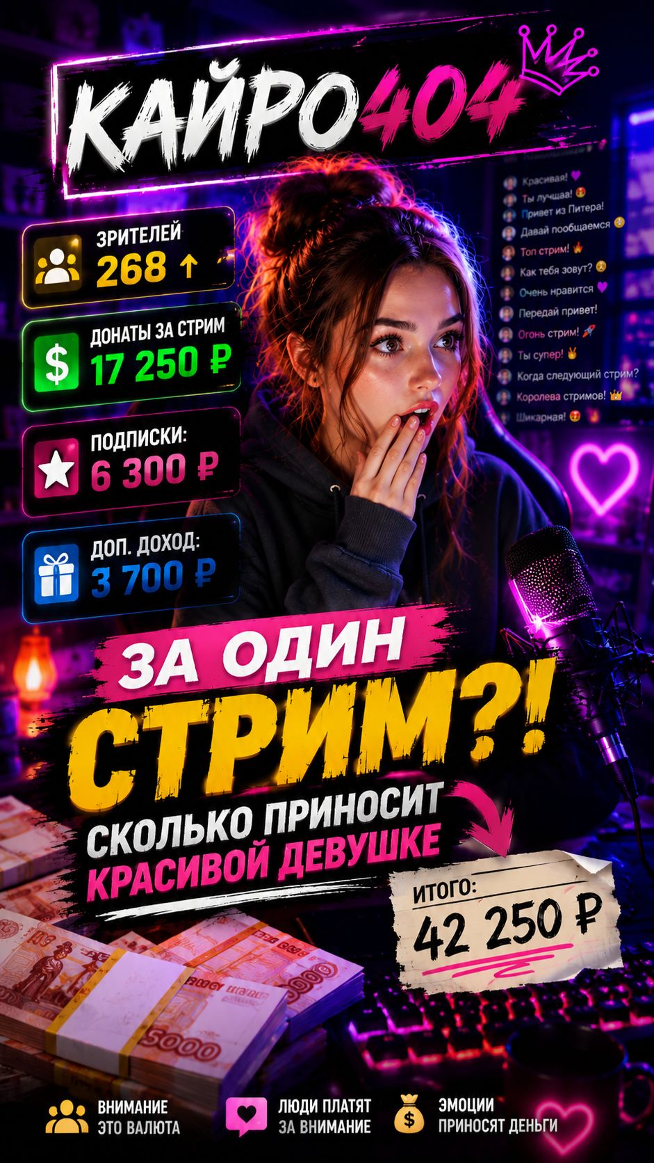ЗАРАБОТОК СТРИМЕРШИ #1