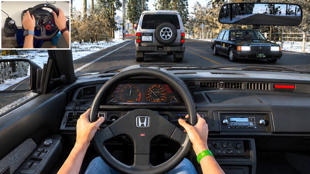 Forza Horizon 6 - Реалистичный драйв от первого лица на Honda Civic Si 1986 года выпуска в Токио