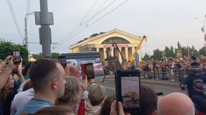 Летающие мотоциклы. Байкерское шоу «Ночные волки» на День России. Петрозаводск 12 июня 2026.