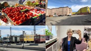 Норильск/ Прогулка в жаркий день/ Привела в порядок волосы/ Цены в палатках.