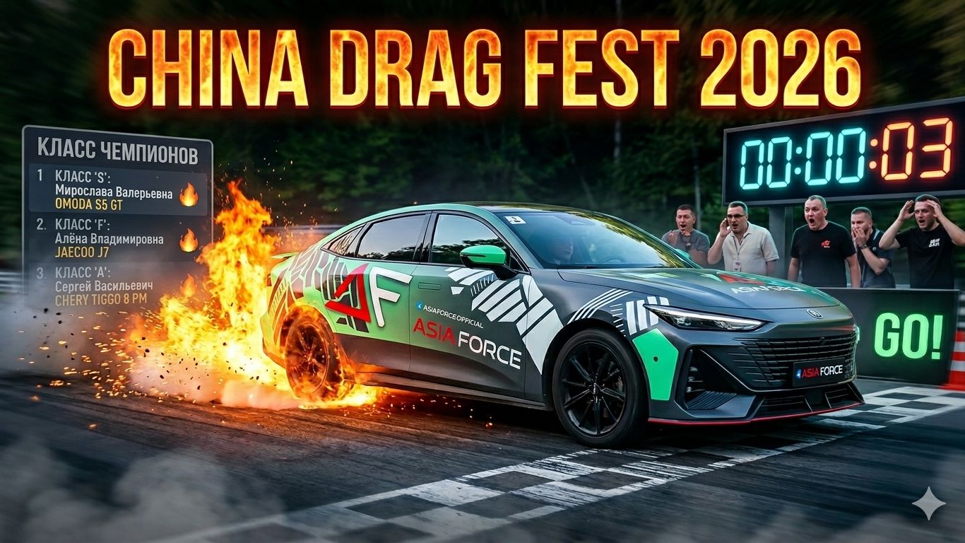 🔥 China Drag Fest 2026 — скорость, жара и настоящая проверка китайских автомобилей!