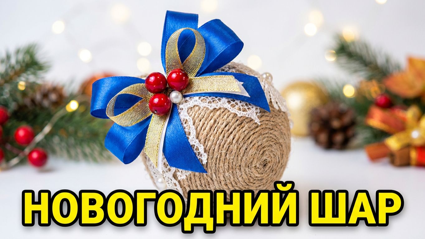 Шары из пенопласта своими руками 🎄 Бюджетный декор на ёлку | Мастер-класс