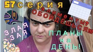 57серия/ АЛИМЕНТОВ НЕТ!/ делюсь планами/ очень злая/ 11-12.06.26