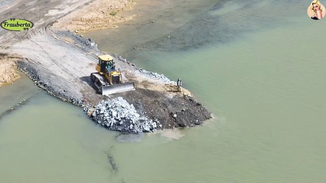 Строительство, дороги на озере, высотные съёмки