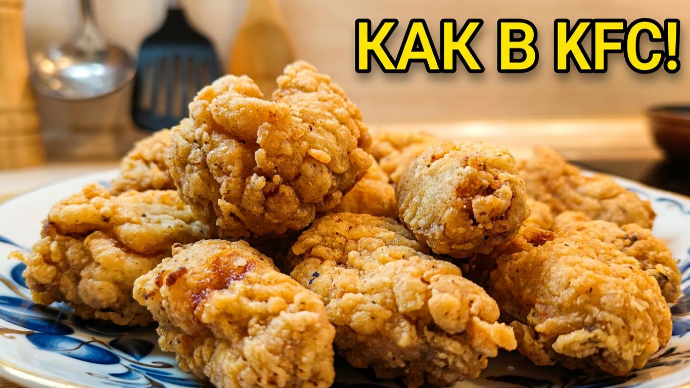 Куриные крылышки как в KFC дома! Хрустящие за 40 минут