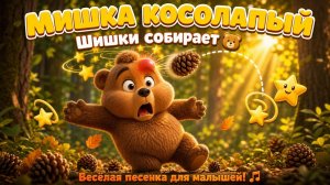 Мишка Косолапый Шишки Собирает | Весёлая Песенка для Детей | Мультфильмы для Малышей 2026
