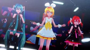 Rin Kagamine - Q (Miku Hatsune, Teto Kasane & Aina Harukaze Dance)
