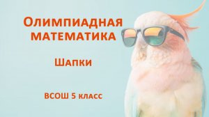 Шапки. Олимпиадная математика 5 класс